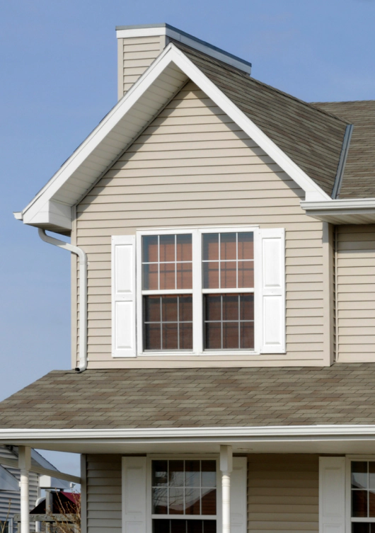 new installed gutters for home